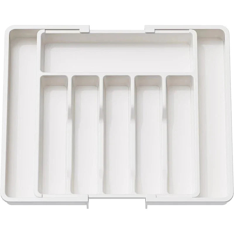BowLift | Modulora Cutlery Drawer Insert | Expandable Cutlery Organizer | Adjustable Storage System Made of PP | 38×35 cm