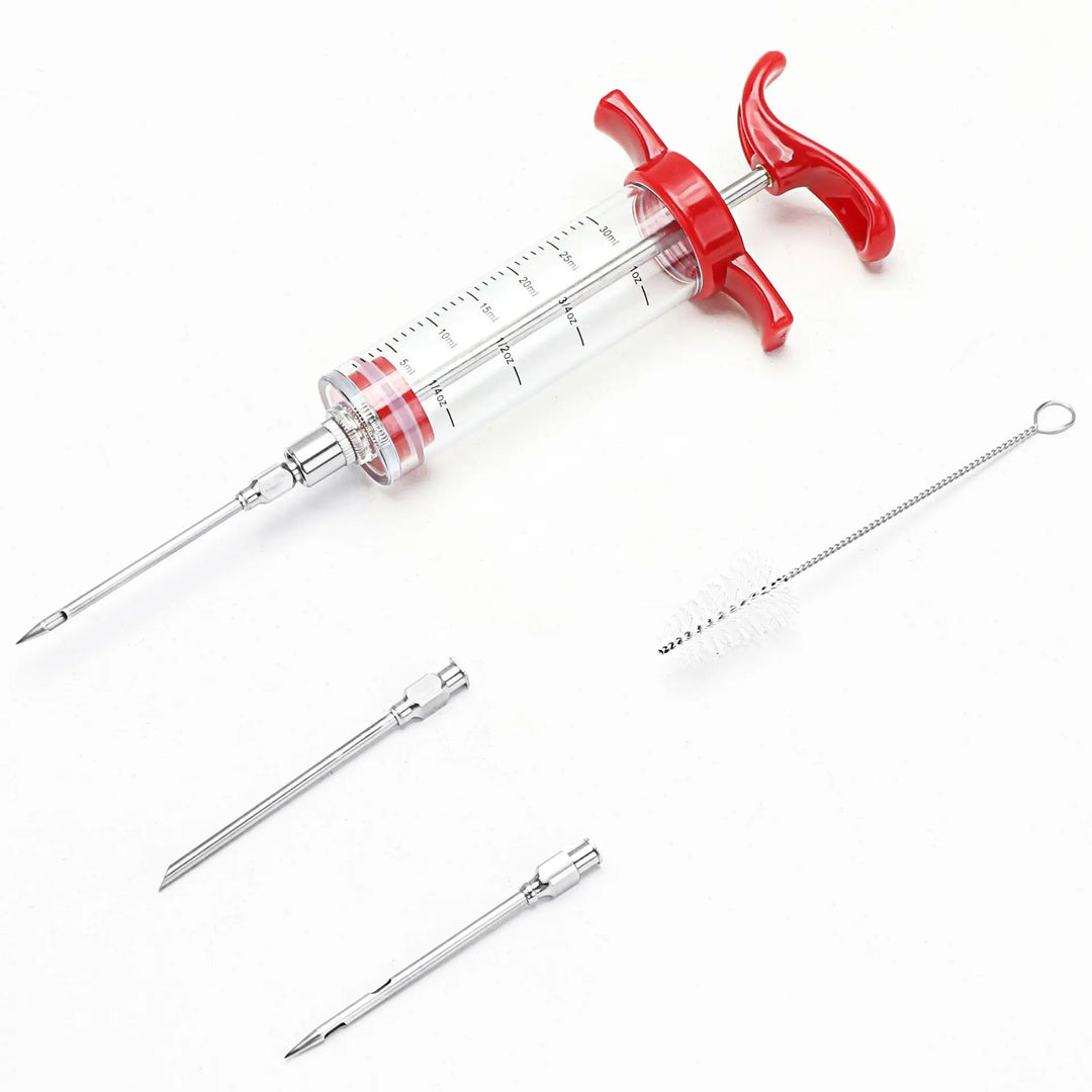 BowLift | FLAVORYX Marinade Injector | Meat Injector for BBQ & Roasting | With Stainless Steel Needles for Liquid & Spice Marinades | 60 ml Volume