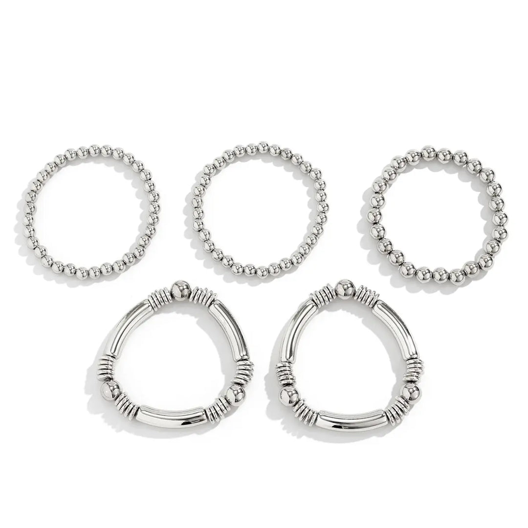 BowLift | 5pc Beaded Bracelet Stack Set