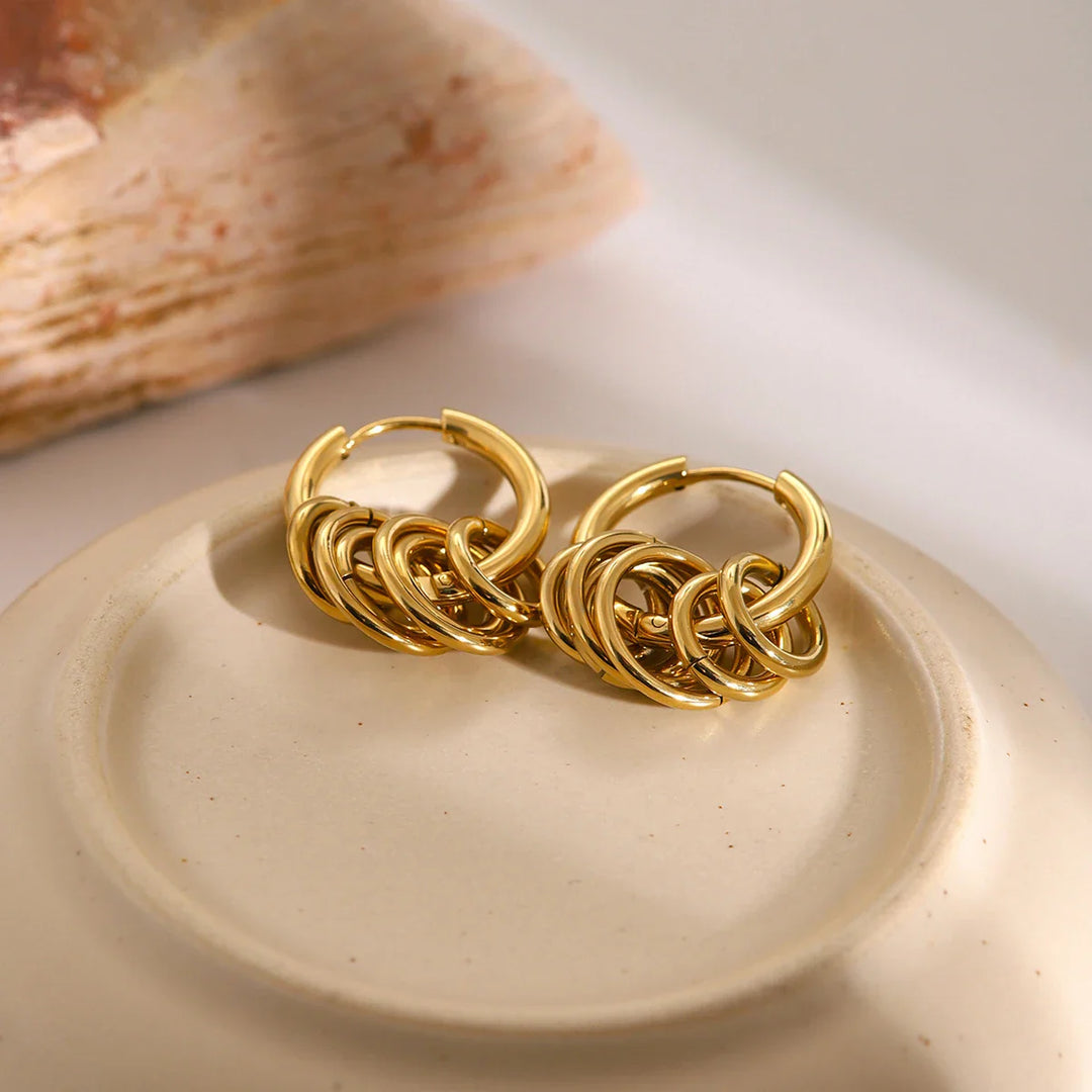 BowLift | Dainty Huggie Hoop Spiral Earrings