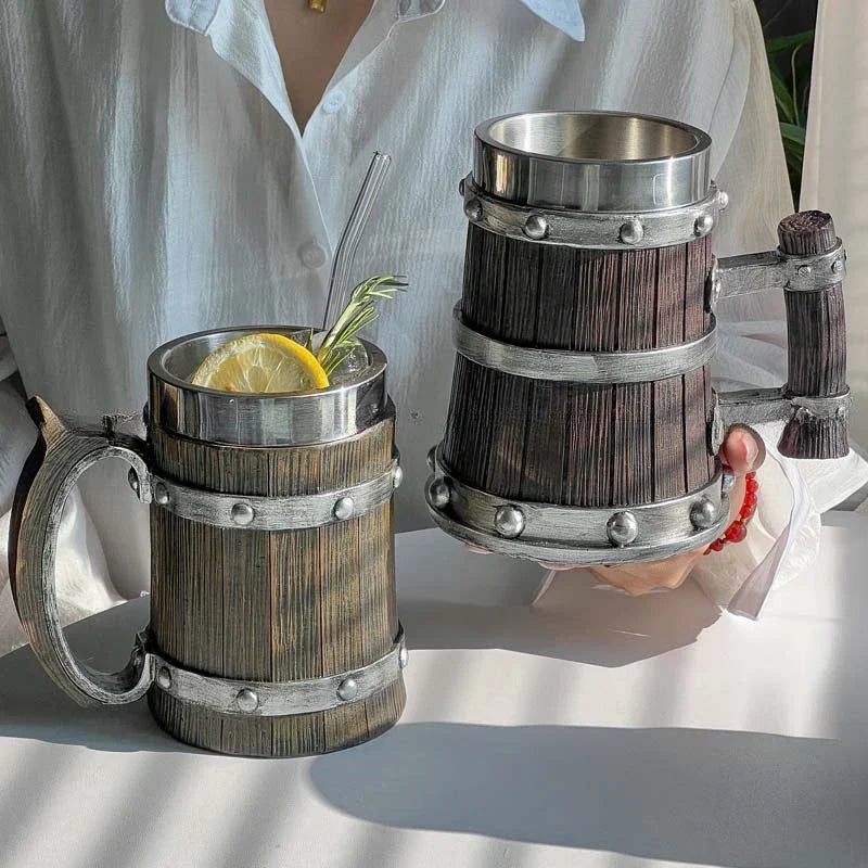BowLift | 3D Viking-Style Wooden Mug