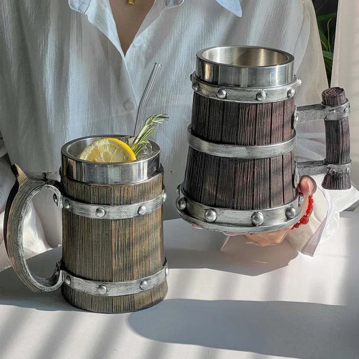 BowLift | 3D Viking-Style Wooden Mug