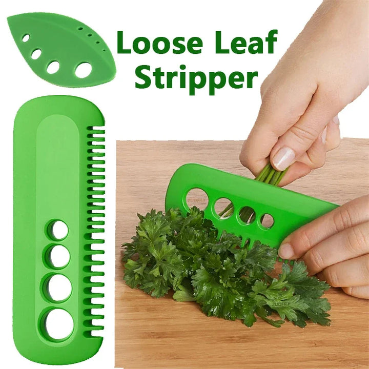 BowLift | Green Quick Herb Remover for Vegetables | 4-in-1 Stripper for Parsley, Cilantro & Co. | Handy Kitchen Assistant made of ABS Plastic