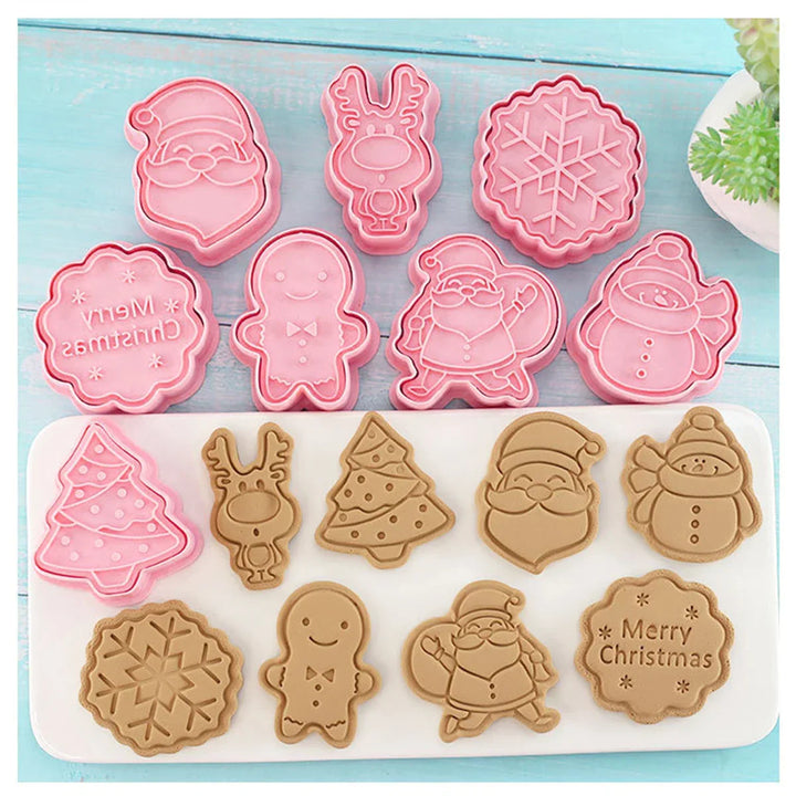 SantaCut – Set of 8 Festive Cookie Cutters Bowlift