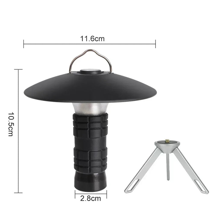 BowLift | Lumavox LED Camping Lamp | 300 Lumens & Battery | 3 Light Modes & Tripod Compatible | Compact & Sturdy