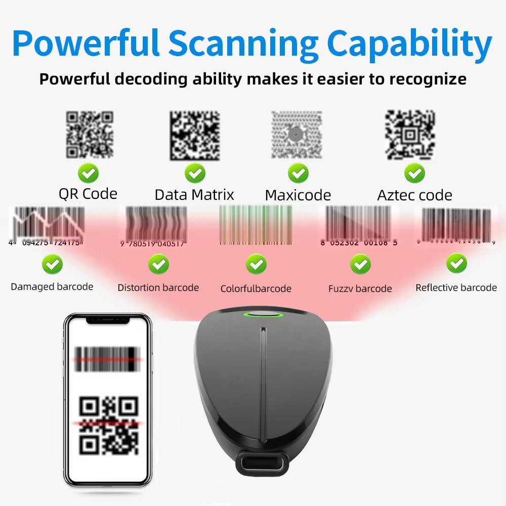 BowLift | Portable Barcode Scanner With OLED Display And Vibration Feedback