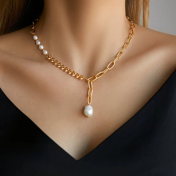 BowLift | 18k Minimal Mix Chain Lariat Necklace