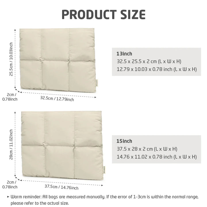 BowLift | Magnetic Puffy Laptop Sleeve
