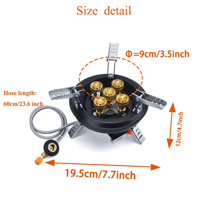 BowLift | Portable Multi-Burner Quick Ignition Outdoor Gas Cooker
