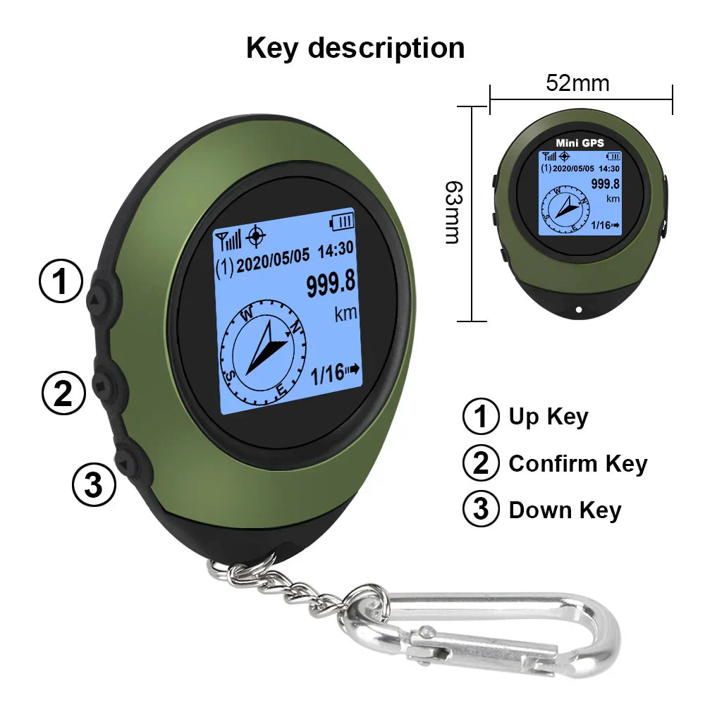 BowLift | Compact Satellite GPS Navigator High-Precision Compass Tracker Device