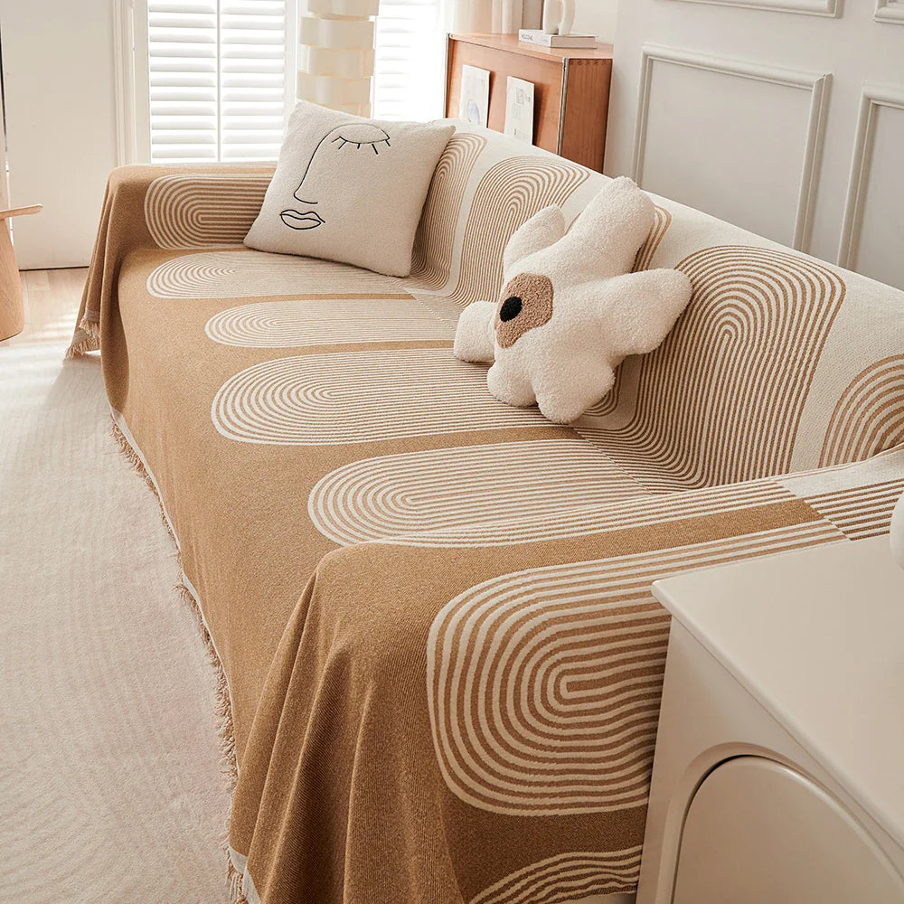 BowLift | ScandiLoom Tassel Blanket | Four Seasons | Sofa & Scratch Protection | Blanket & Rug in One Description: