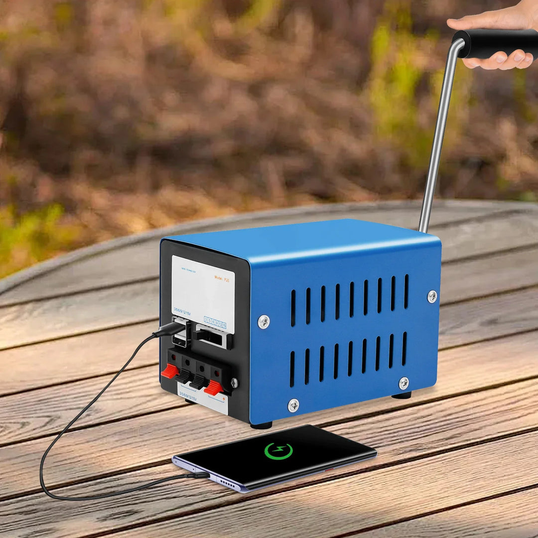 BowLift | Mini Hand Dynamo USB Generator – Power without Grid
