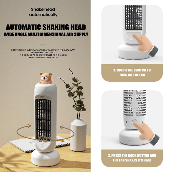 BowLift | Mini Bear Air Cooler Humidifier Fan