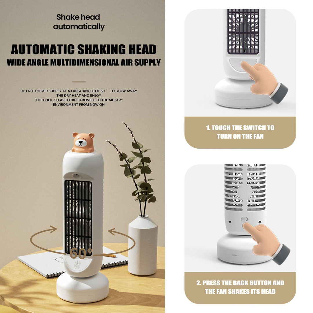 Mini Bear Air Cooler Humidifier Fan | Bowlift