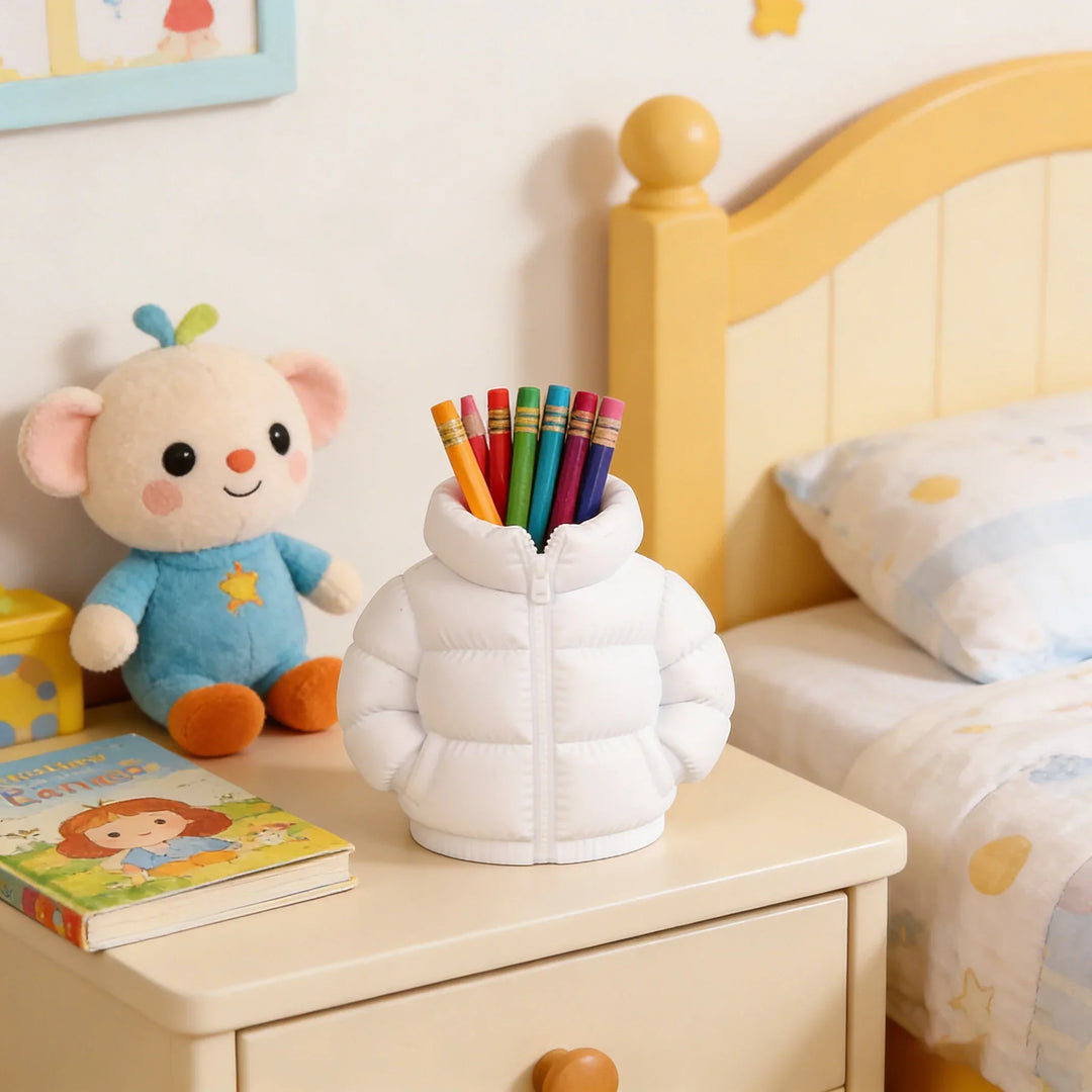Mini Puffer Jacket Pen Holder | Bowlift