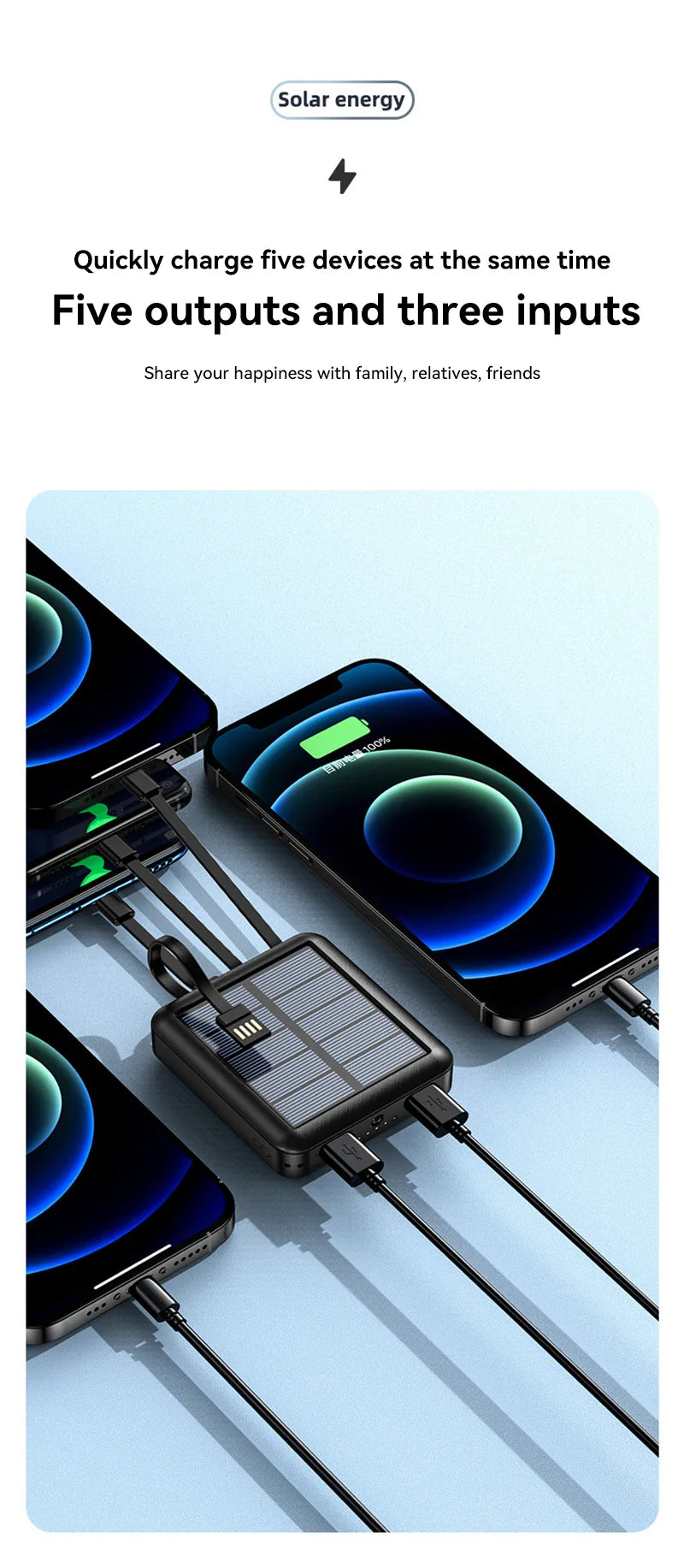 BowLift | 4 in 1 Solar Charging Power Bank