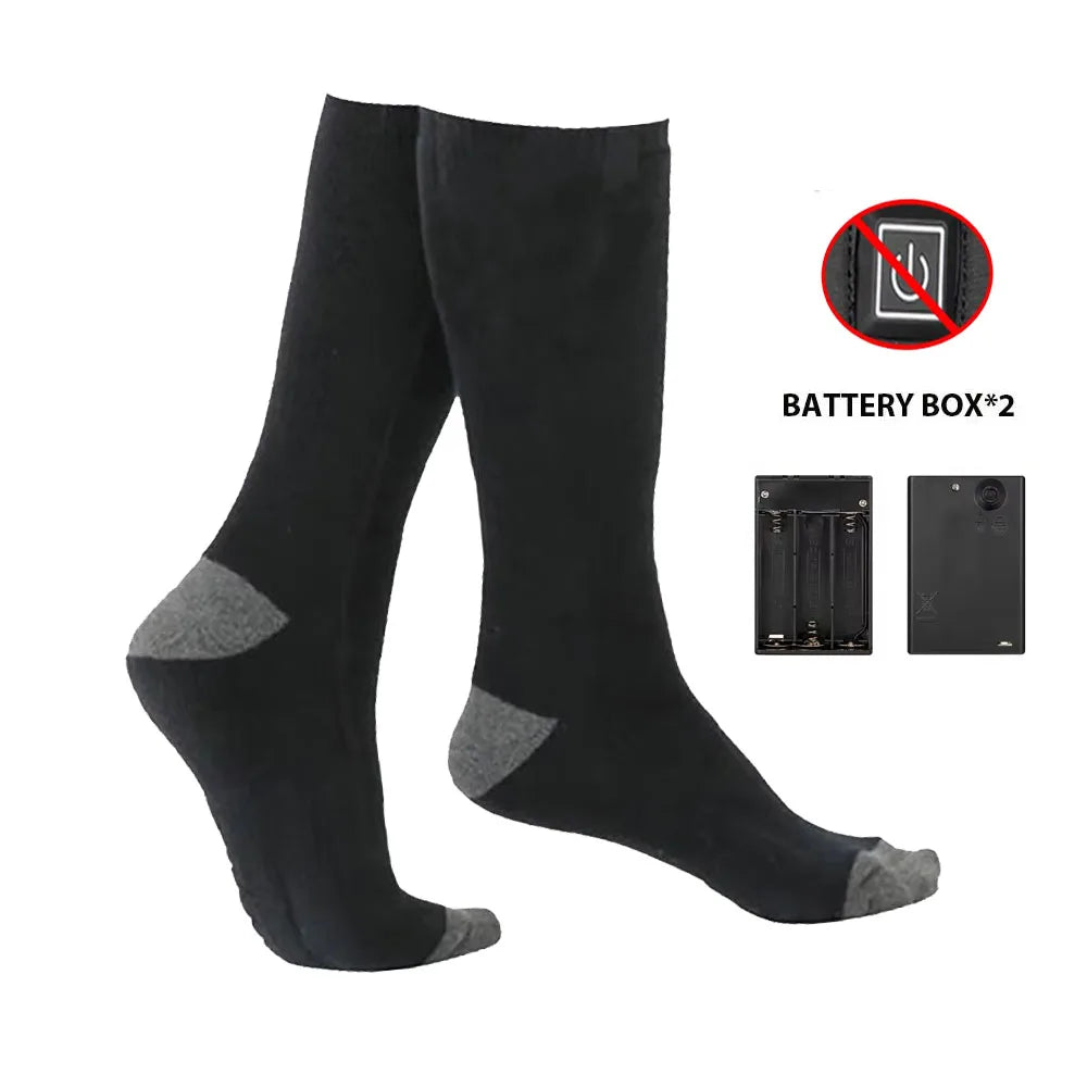 BowLift | HeatWear Rechargeable Socks with Battery Box | Electric Heating Socks for Women & Men | Warm Socks for Skiing, Hiking & Outdoor