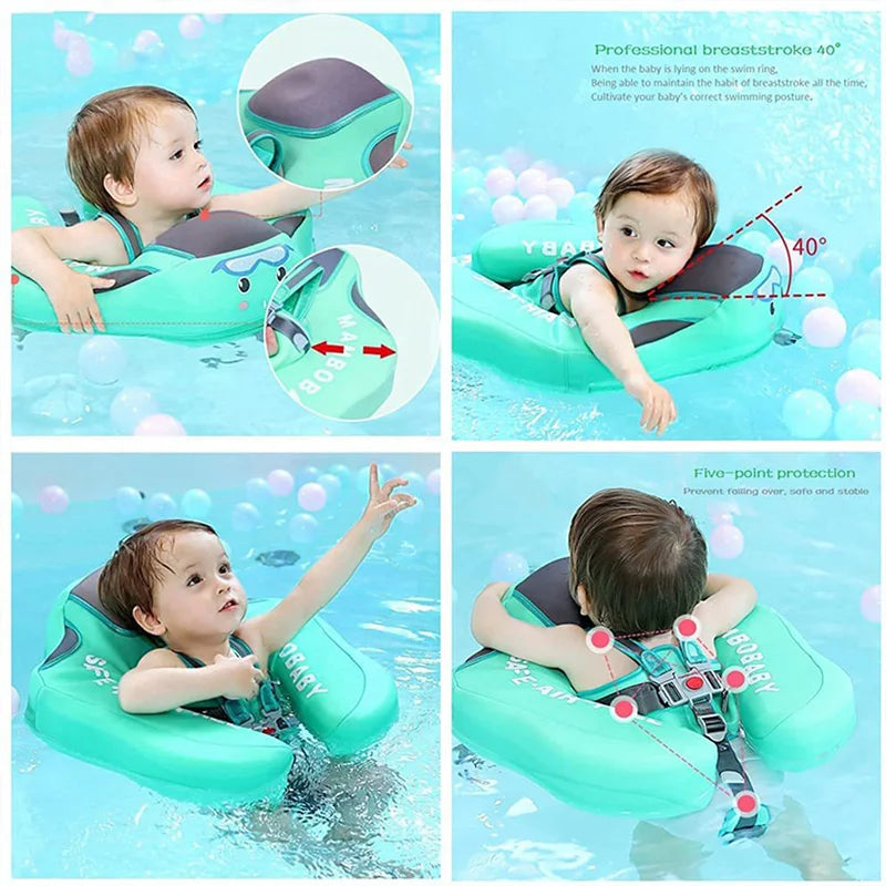 BowLift | Mambobaby Non-inflatable Baby Swim Ring Seat - Pool Toy for Boys and Girls - Fun Accessories for Safe Water Play
