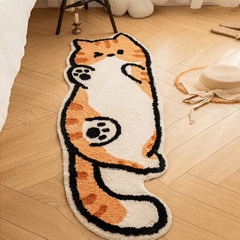 BowLift | Playful Cat Area Irregular Rug