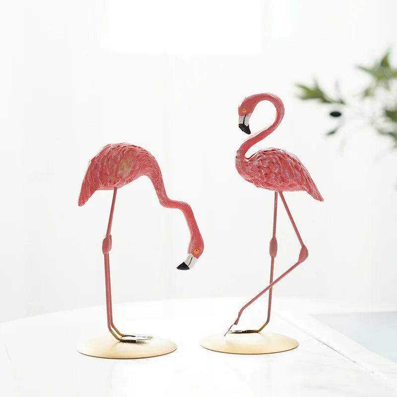 BowLift | Nordic Flamingo Figurine Figure Statue Sculpture Living Room Office Wedding Party Ornaments Home Decor Decoration Accessories