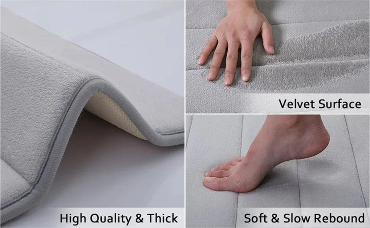 LuxSoft Memory Foam Bath Mat | Bowlift