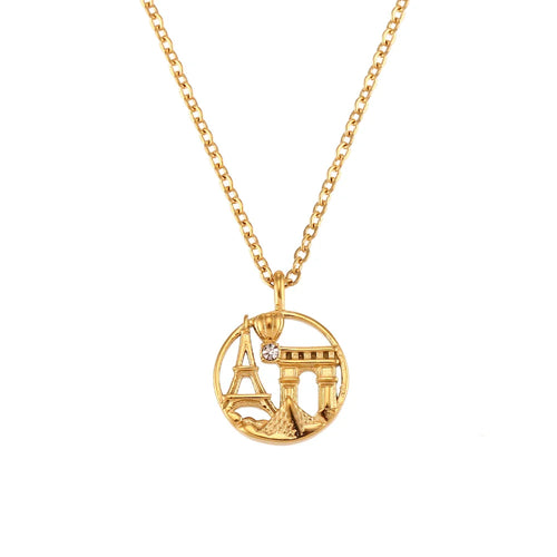 BowLift | 18k Landmark Adventures Travelers Necklace