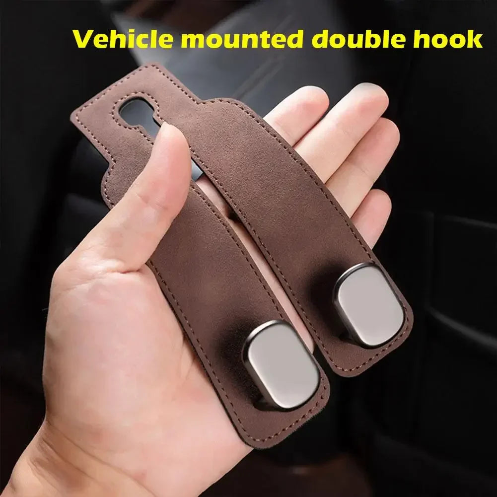 BowLift | Car Headrest Organizer Leather Hook