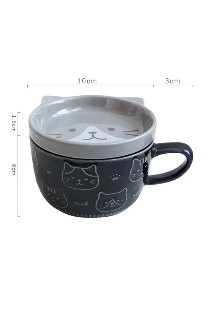 Cartoon Cat Coffee Mug | Bowlift