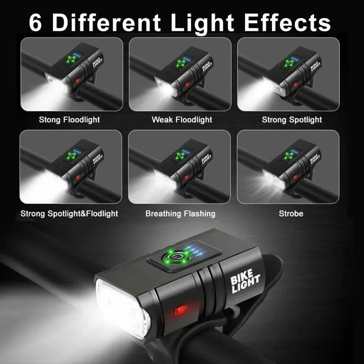 BowLift | NightRay – LED bicycle light with USB charging & 1500 lumens for safe night rides