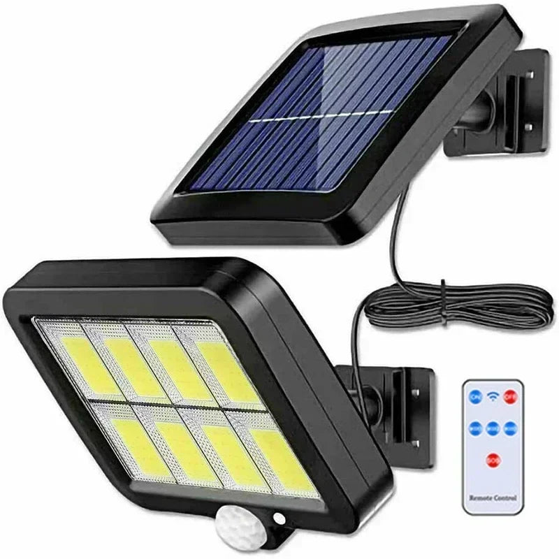 BowLift | LuminaX Solar | 100 COB LED Solar Light | IP65 | Motion Sensor & 3 Modes | Wireless Outdoor Lighting