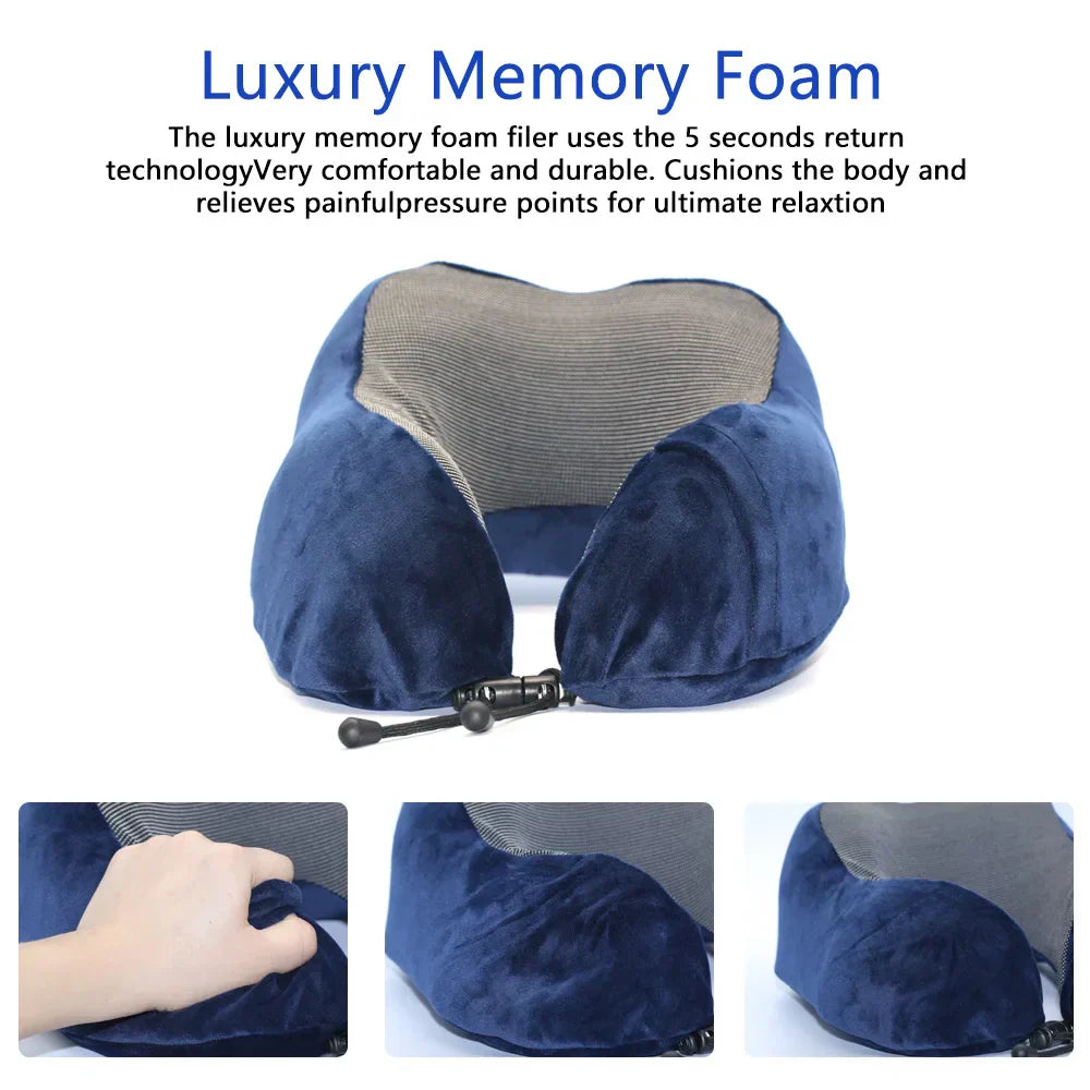 BowLift | U-shaped neck pillow made of memory foam for travel and sleeping