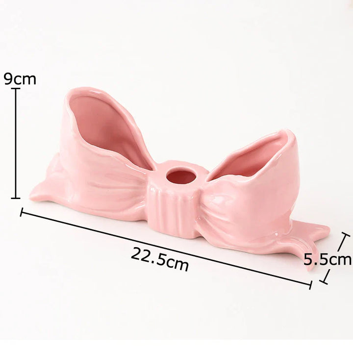 Bowknot-Shaped Ceramic Candle Holder | Bowlift