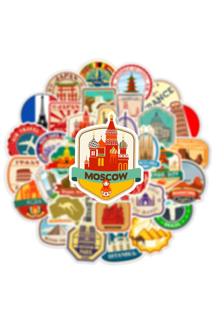 Travel Stickers 10/30/50PCS | Bowlift
