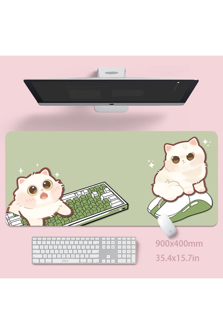 Cat large desk mat | Bowlift