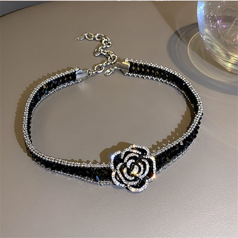 BowLift | Gothic Rose Handmade Crystal Necklace