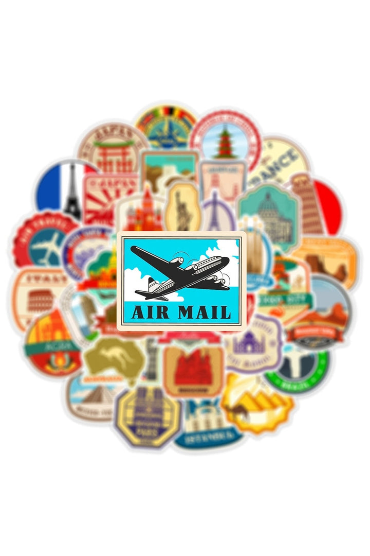 Travel Stickers 10/30/50PCS | Bowlift