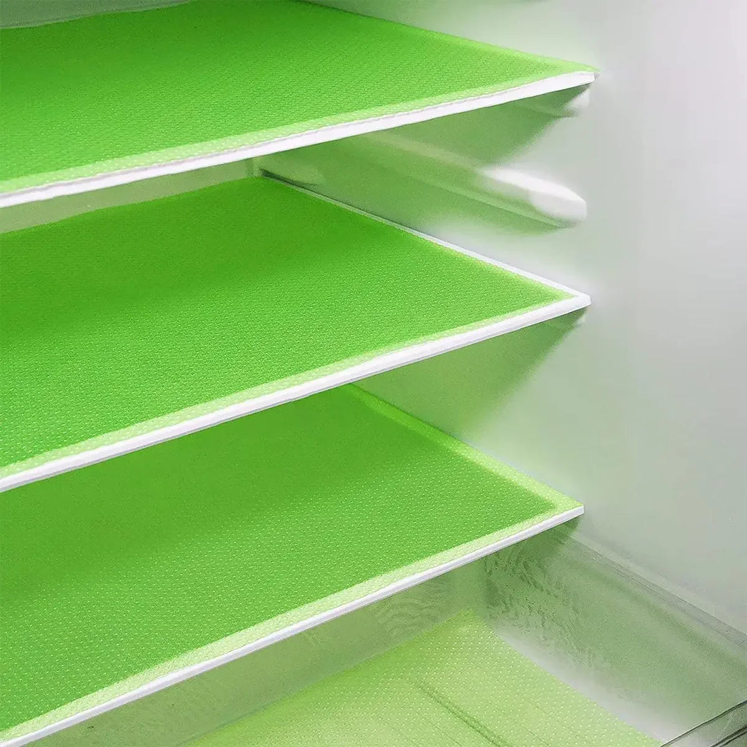BowLift | FridgeGuard 4-piece set fridge mats | EVA material | Washable, mold resistant & anti-oil | For fridge, drawers & shelves