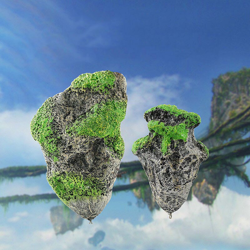 Sea Mountain Flying Rock Aquarium Decor | Bowlift
