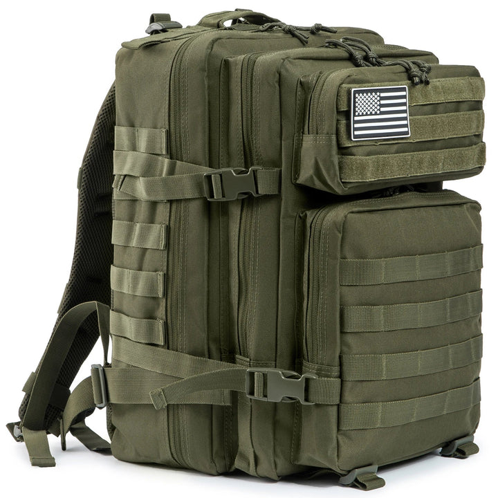 BowLift | TACTICO45 45 L Outdoor Rucksack | Molle-System | 3-Day Capacity | Robust & Multifunctional – Black/Khaki/Olive