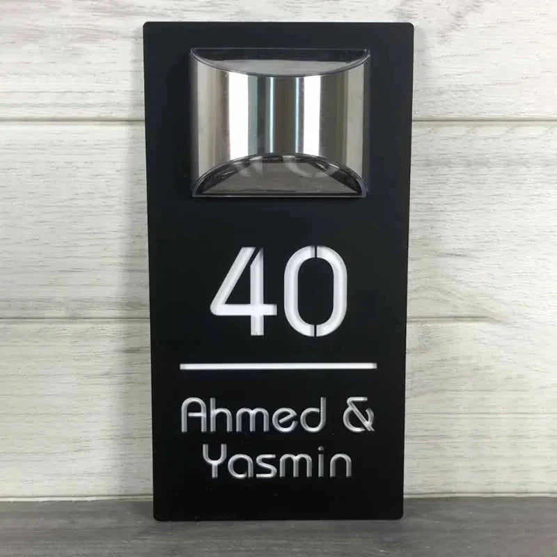 BowLift | Solar House Address Sign Light