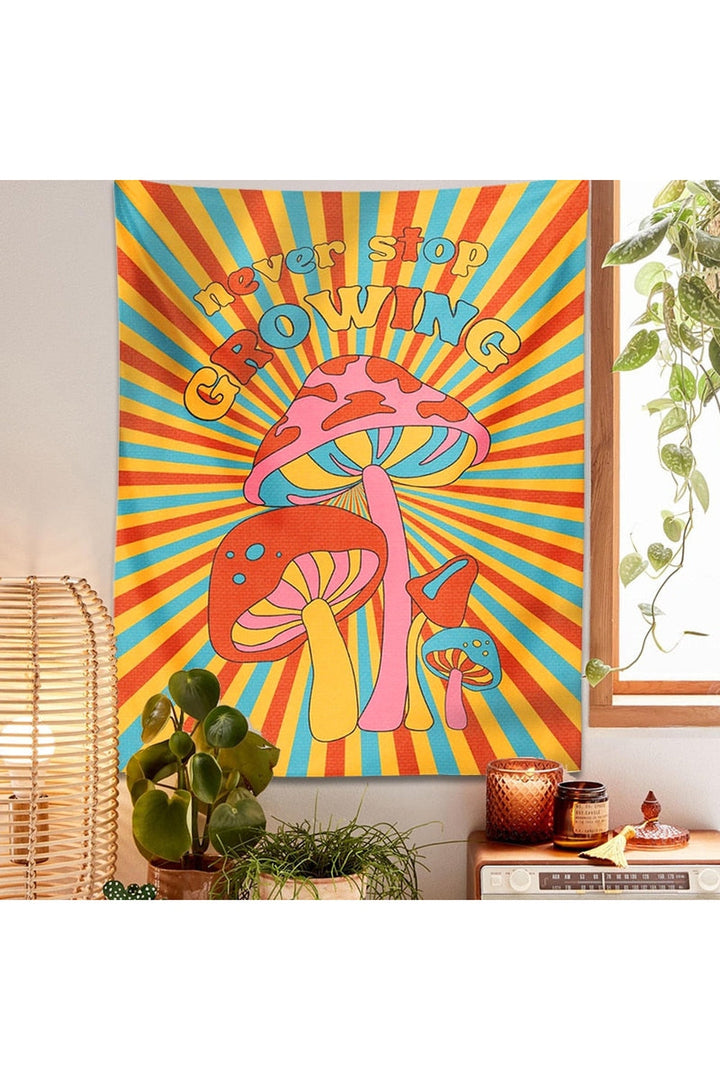 Years inspired mushroom carpet wall hanging | Bowlift