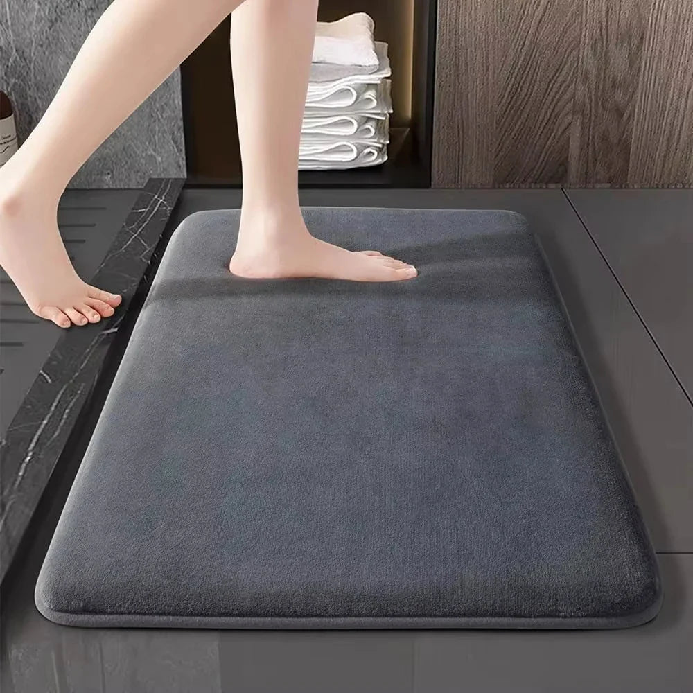 BowLift | Absorbent Non-Slip Bath Mat made of Coral Velvet for the Bathroom