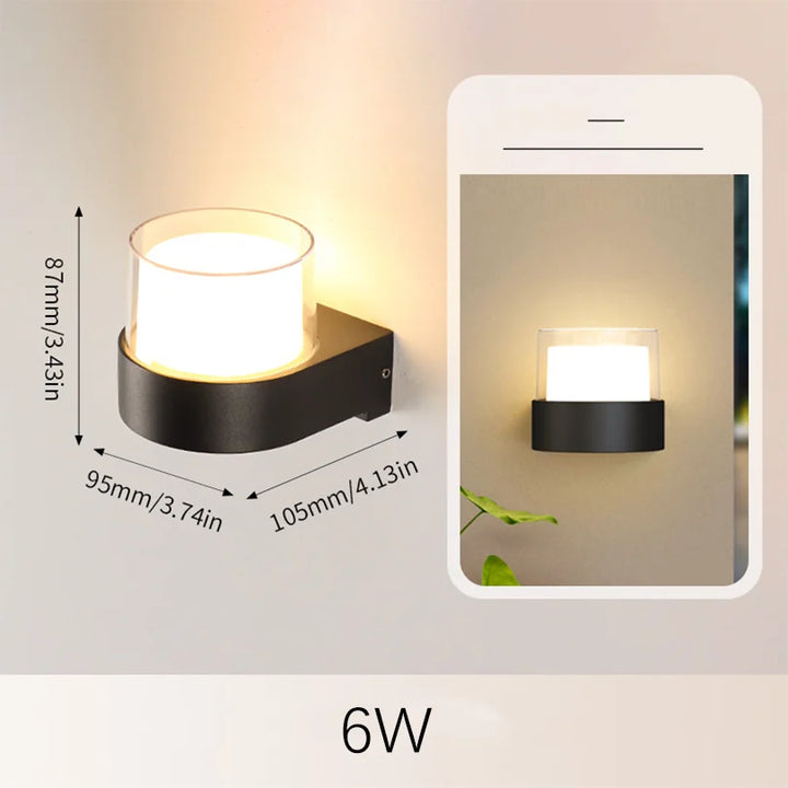 BowLift | LED Outdoor Wall Light AuroBeam | IP66 Waterproof | Motion Sensor & Twilight Sensor | 6W / 12W