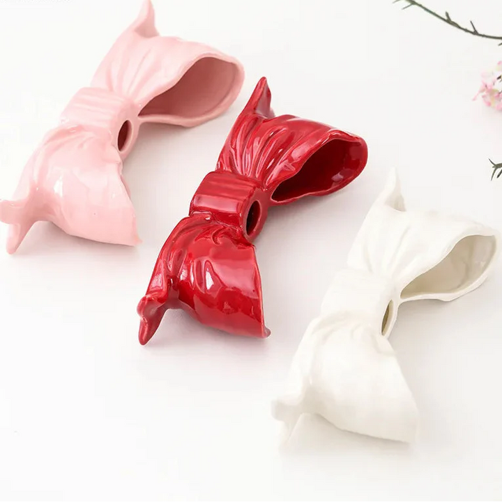Bowknot-Shaped Ceramic Candle Holder | Bowlift