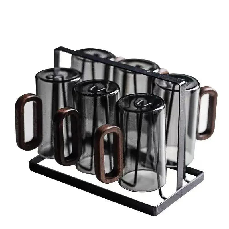 BowLift | Glass Mug with Wood Large and Durable