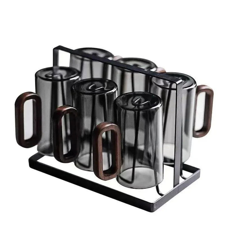 BowLift | Glass Mug with Wood Large and Durable