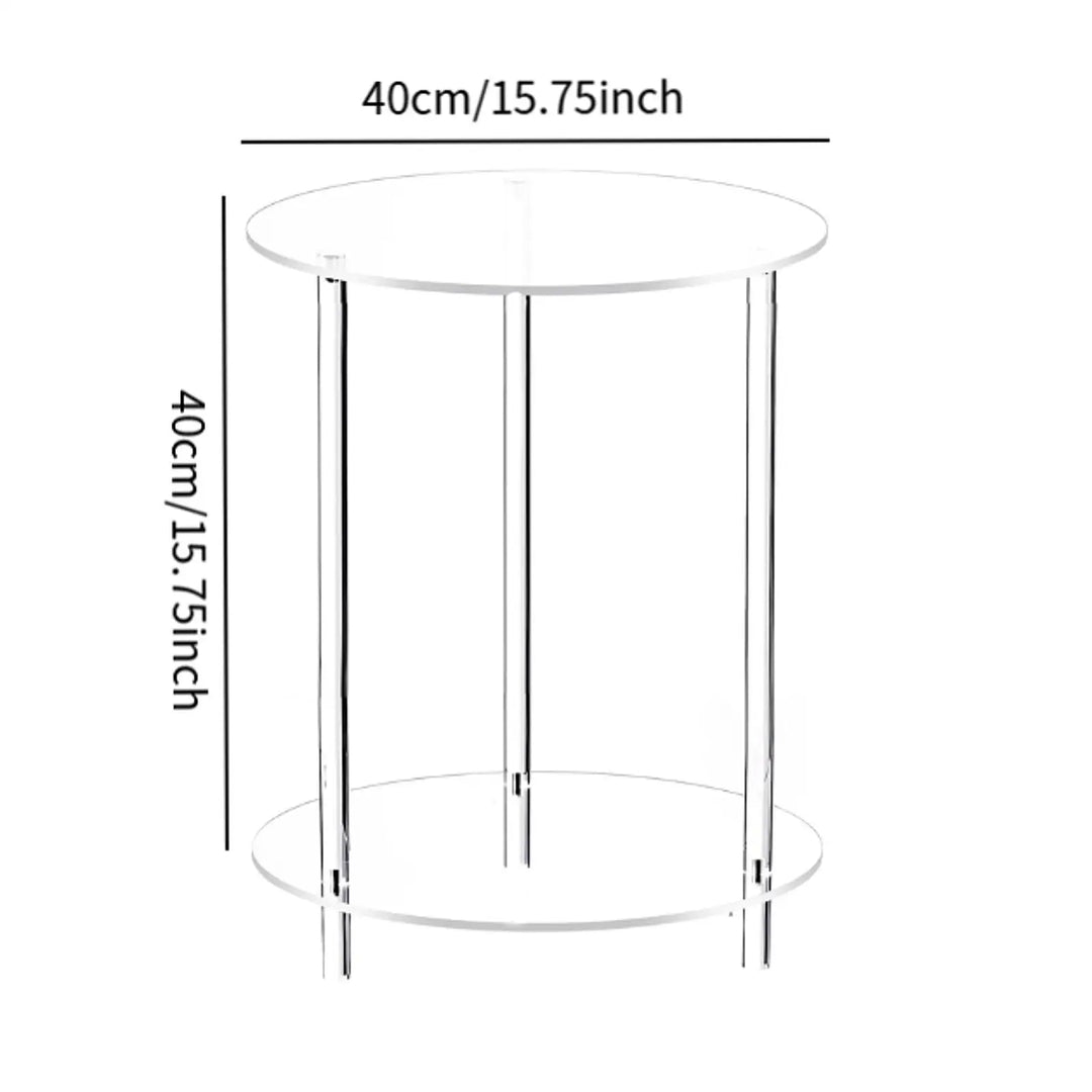 BowLift | Minimalist Acrylic Side Table with Luxury Movable Design