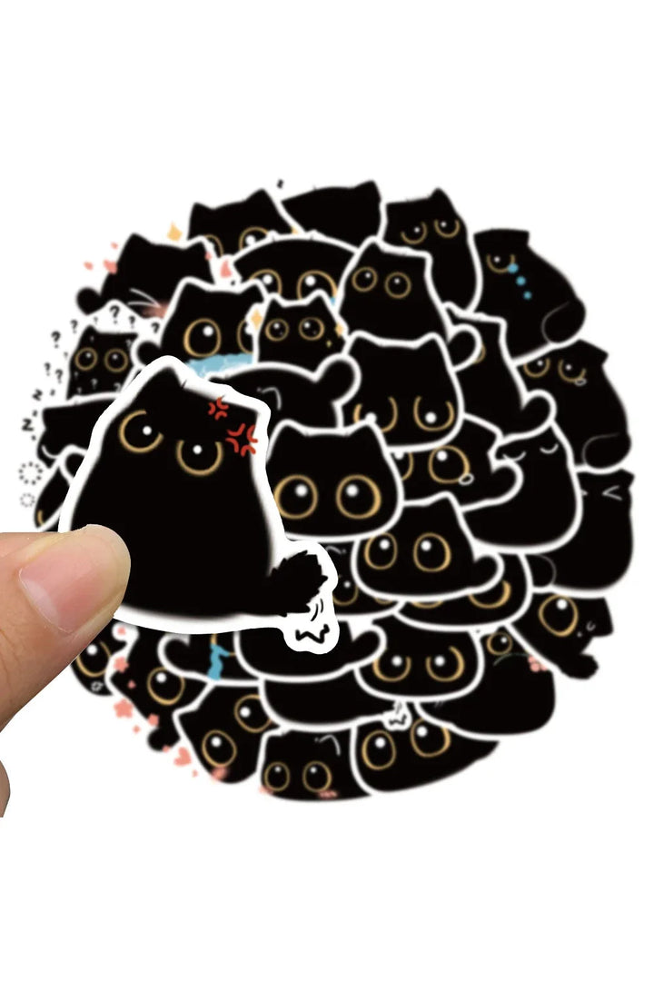 Black Cat Stickers | Bowlift