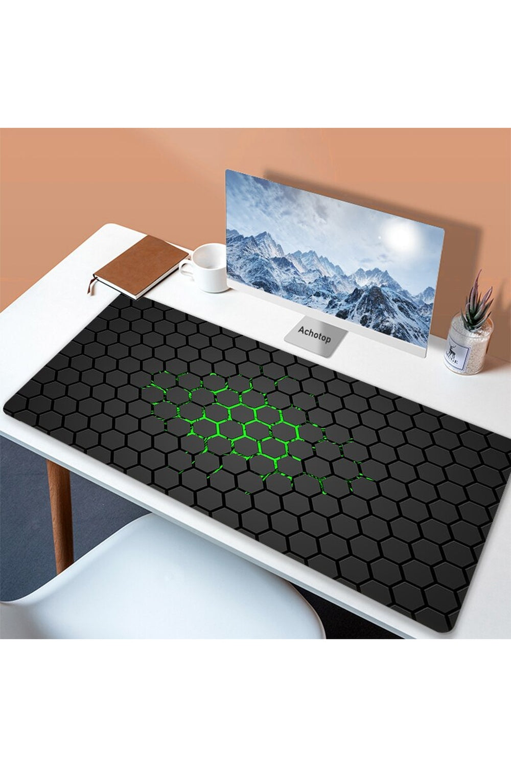White Art Mouse Pad Desk Mat | Bowlift