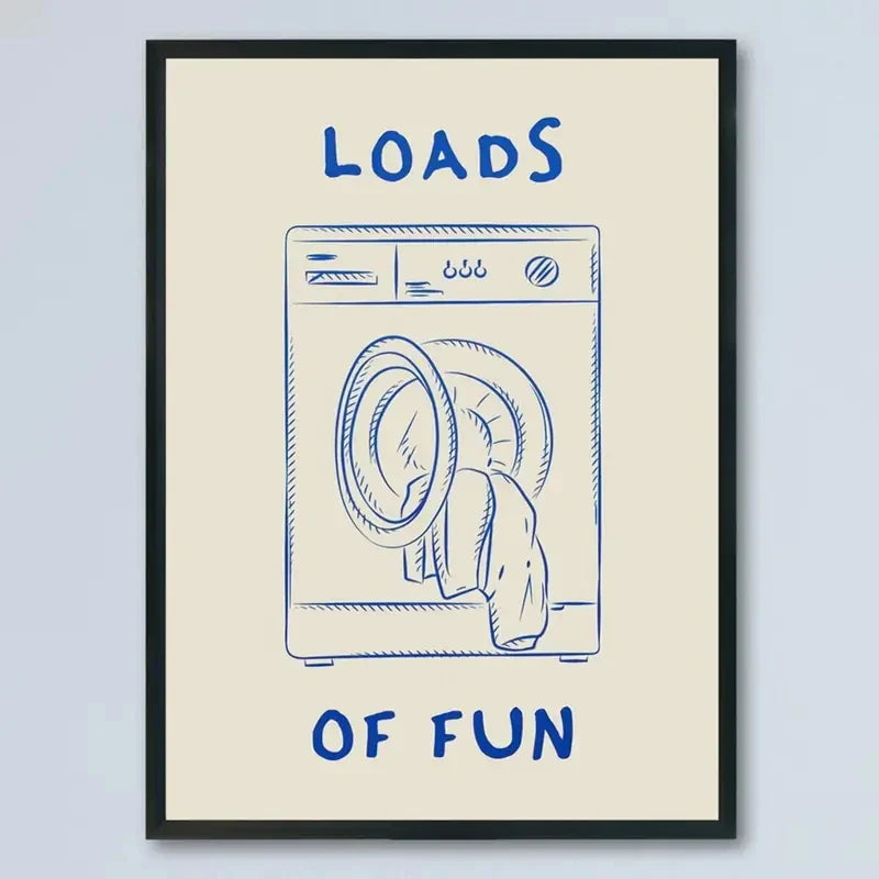 Loads of Fun Laundry Room Wall Art | Bowlift